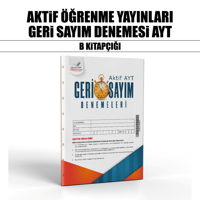 GERİ SAYIM AKTİF YKS AYT DNM KLB 5-B -26